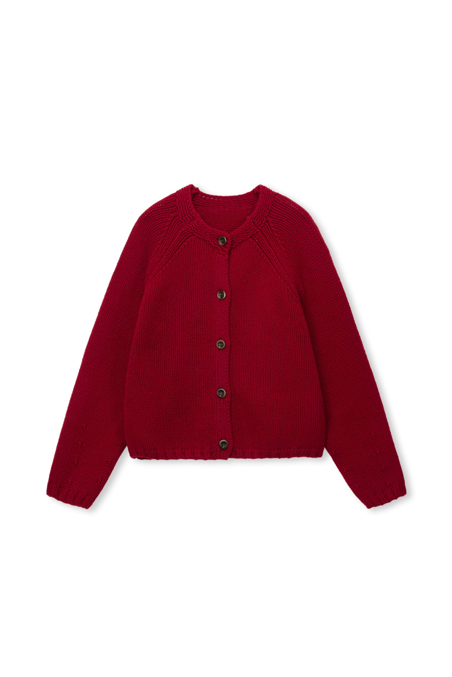 Noël Hooded Wool Scarf Cardigan