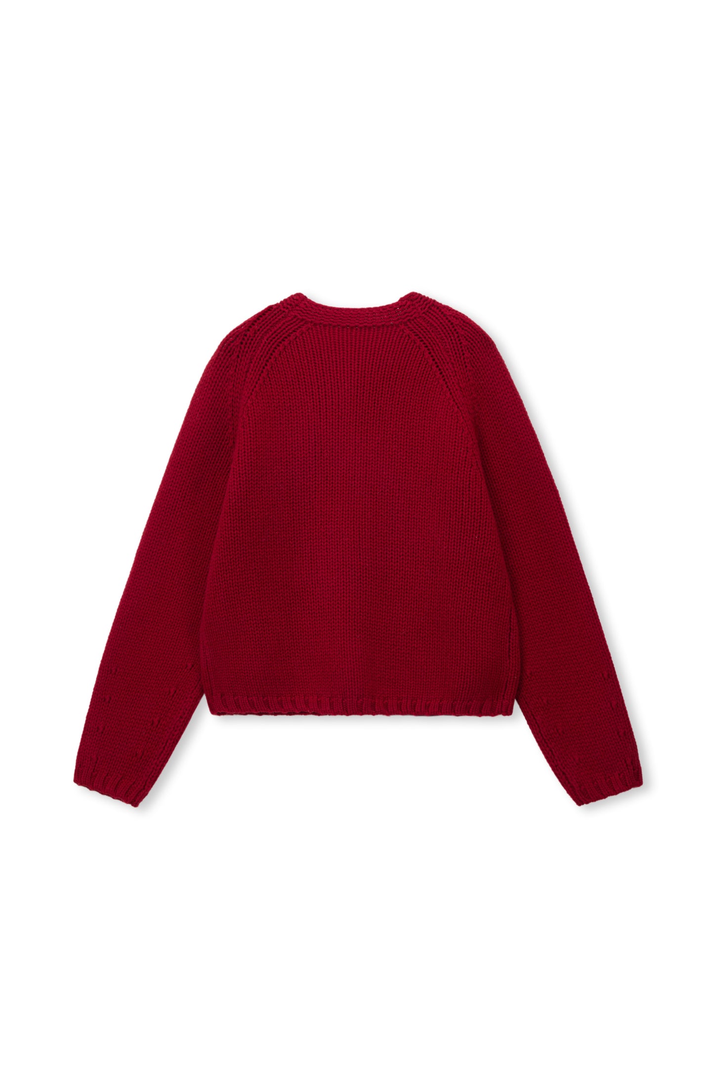 Noël Hooded Wool Scarf Cardigan