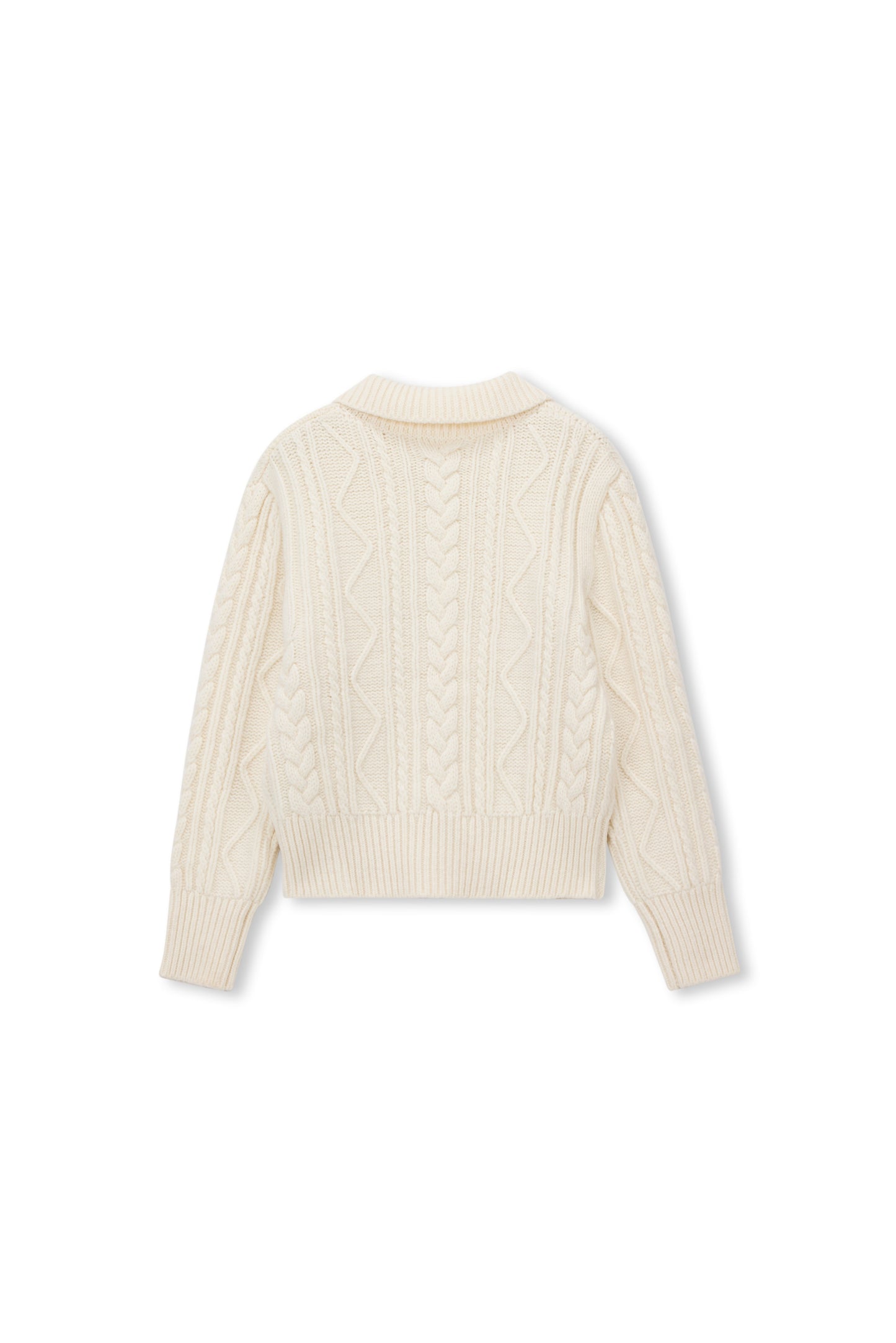 Loam Raccoon-Wool Cable Sweater