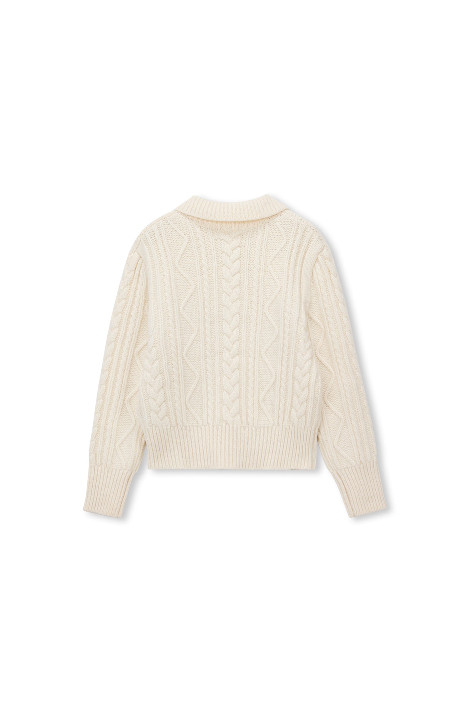 Loam Raccoon-Wool Cable Sweater