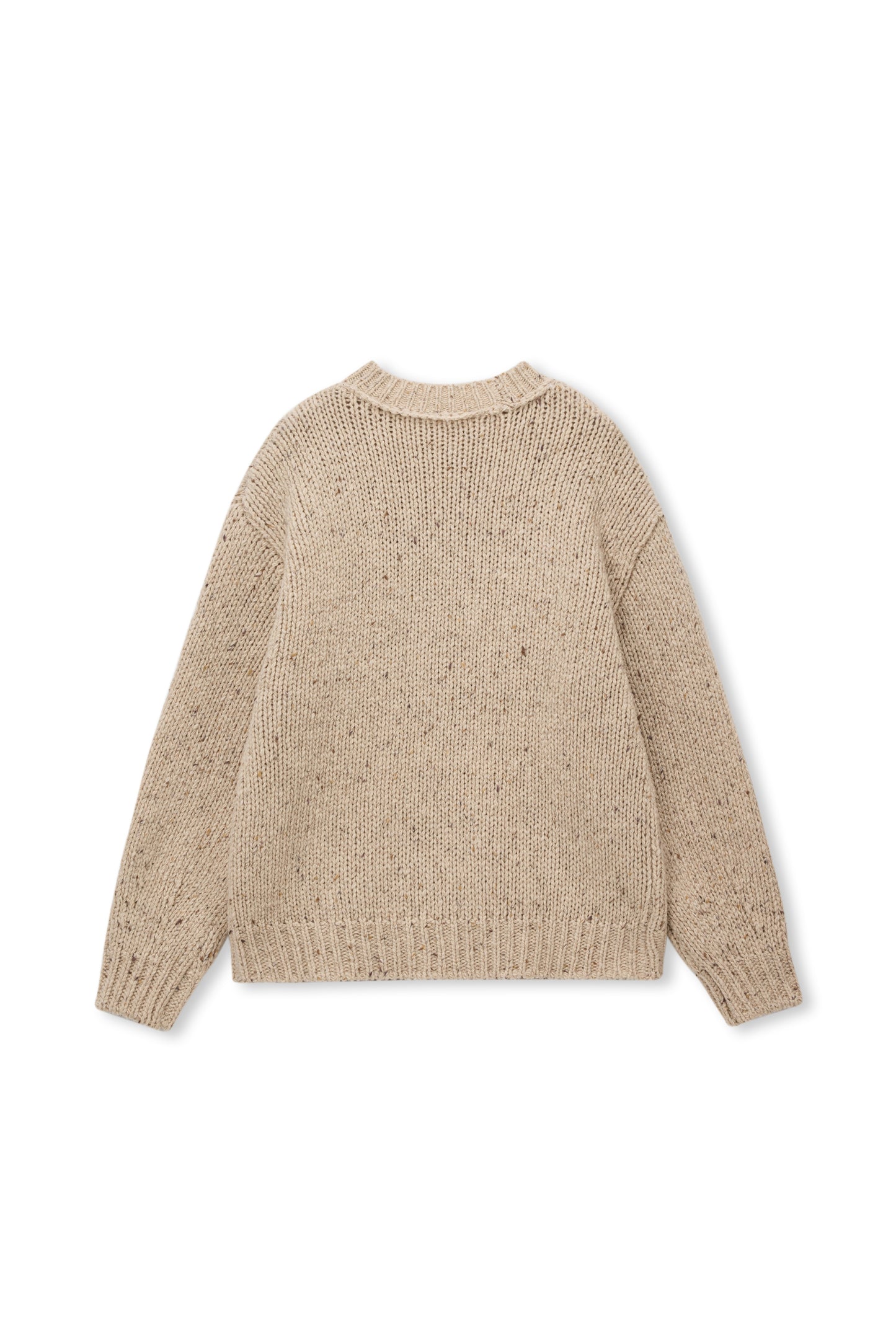 Marl Wool Cocoon Crew