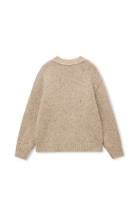 Marl Wool Cocoon Crew