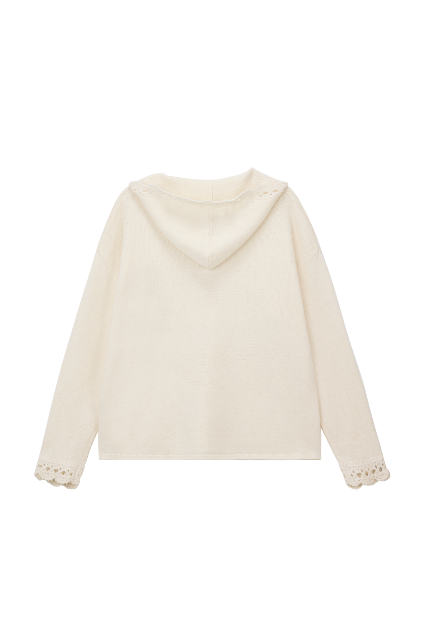 Halo Hand-Crochet Wool Hoodie