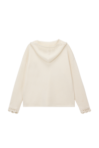 Halo Hand-Crochet Wool Hoodie