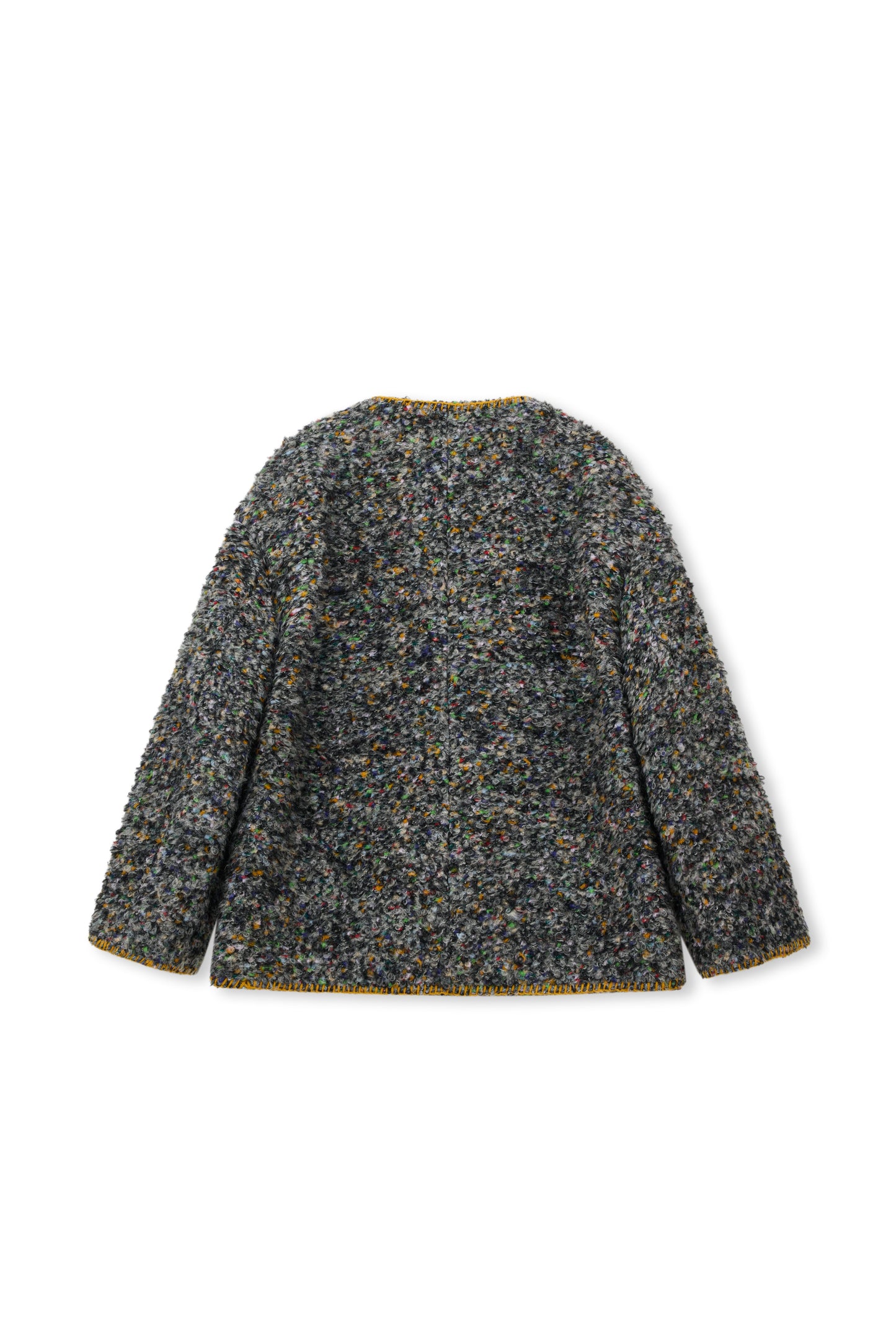 Mosaic Tweed Down Jacket