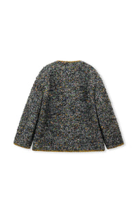 Mosaic Tweed Down Jacket