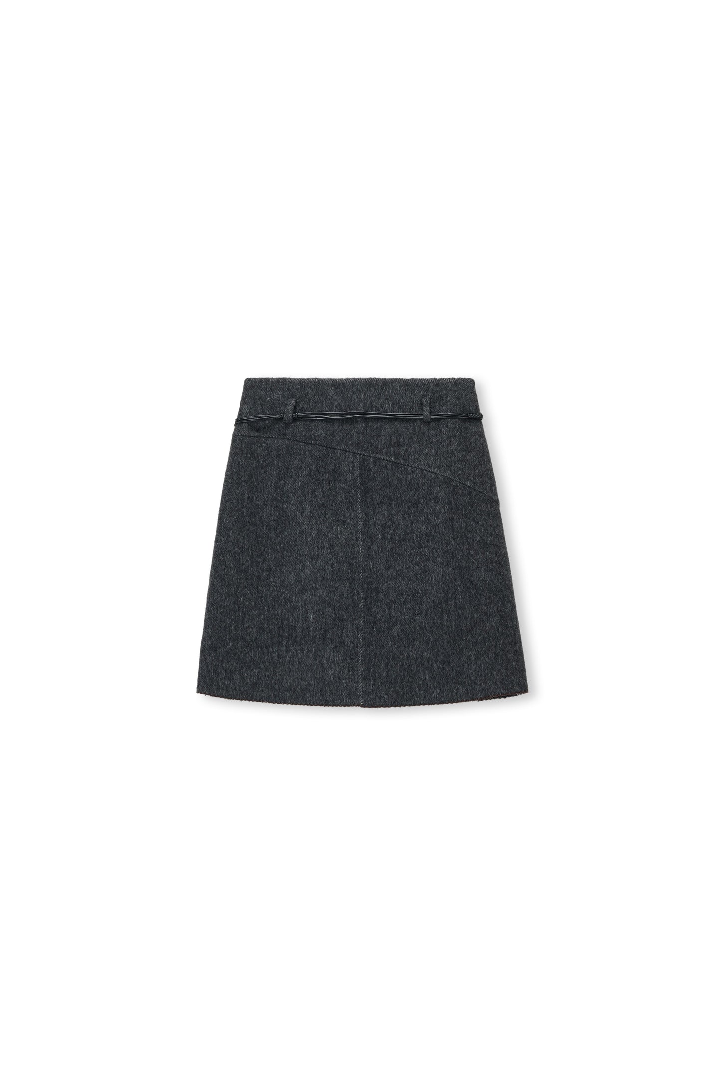 Trace Wool-Alpaca A-Line Skirt