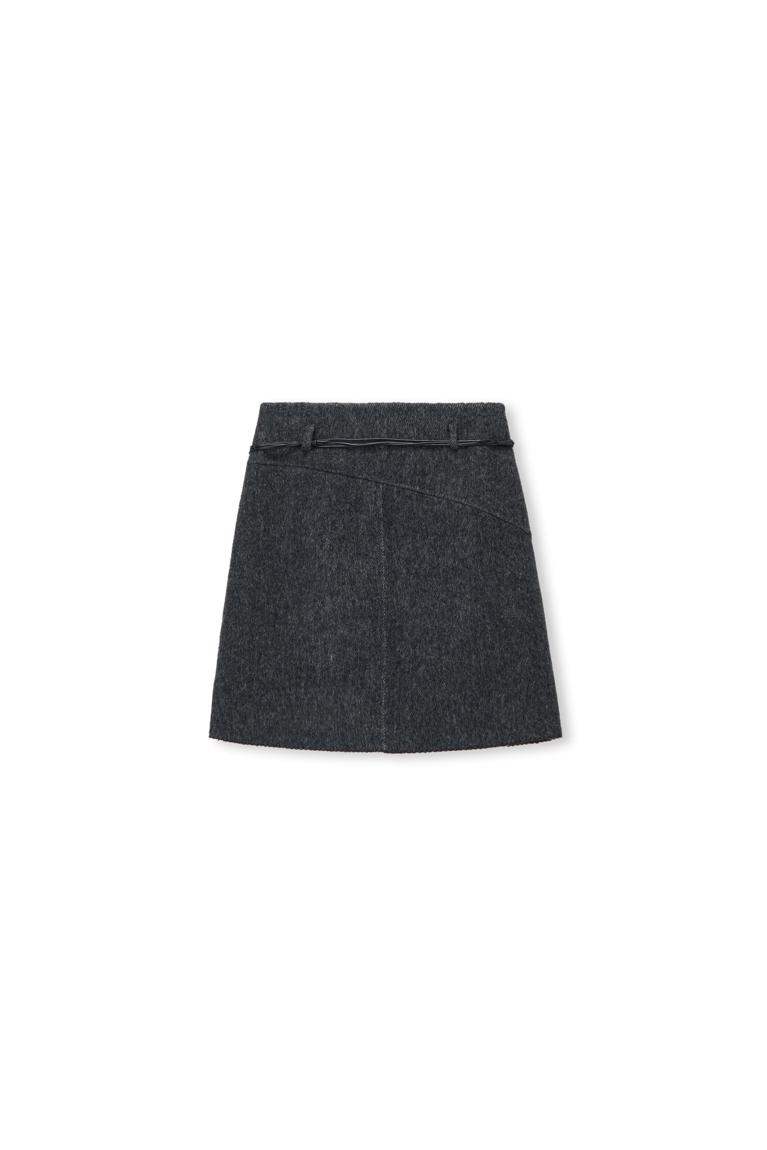 Trace Wool-Alpaca A-Line Skirt
