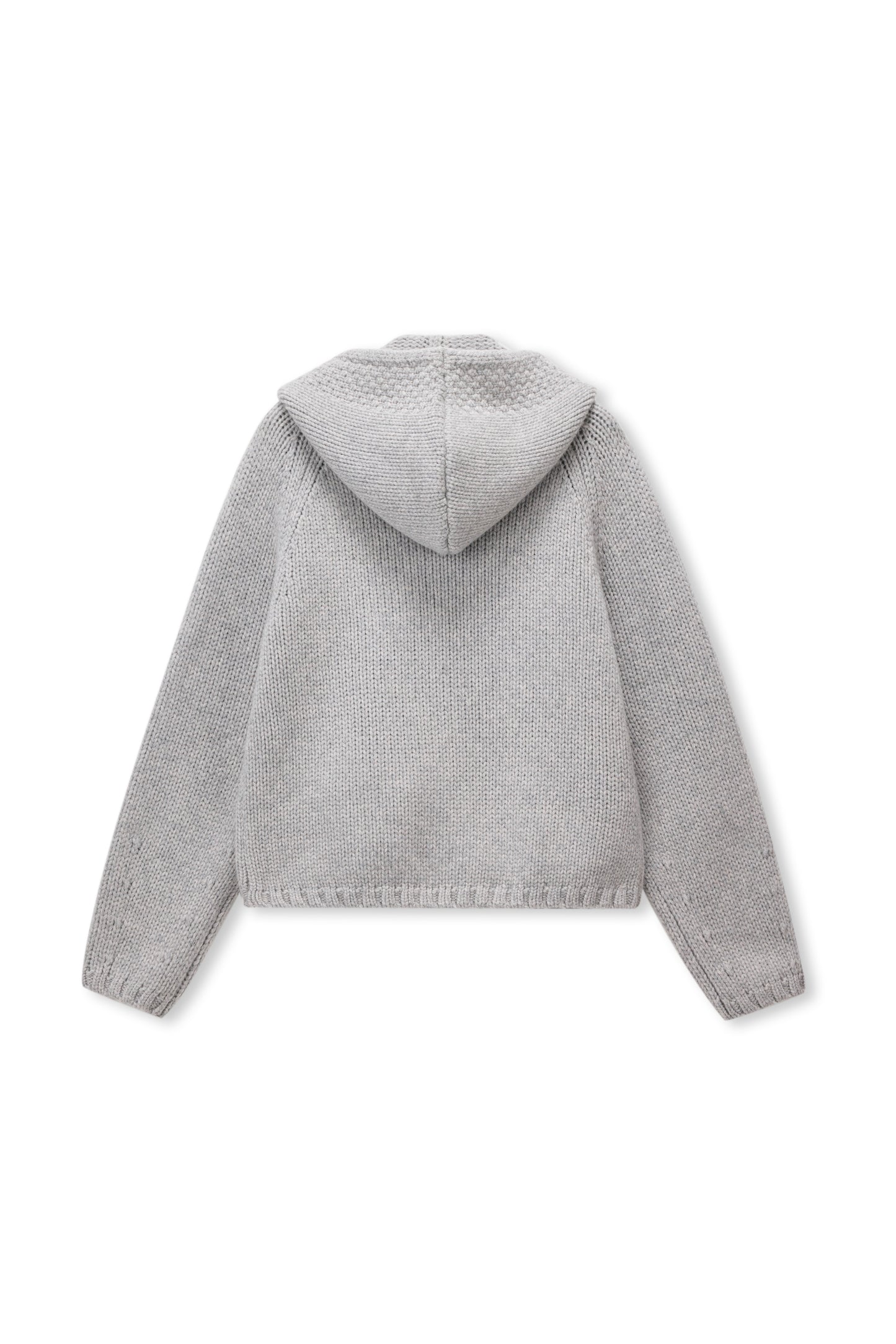 Noël Hooded Wool Scarf Cardigan