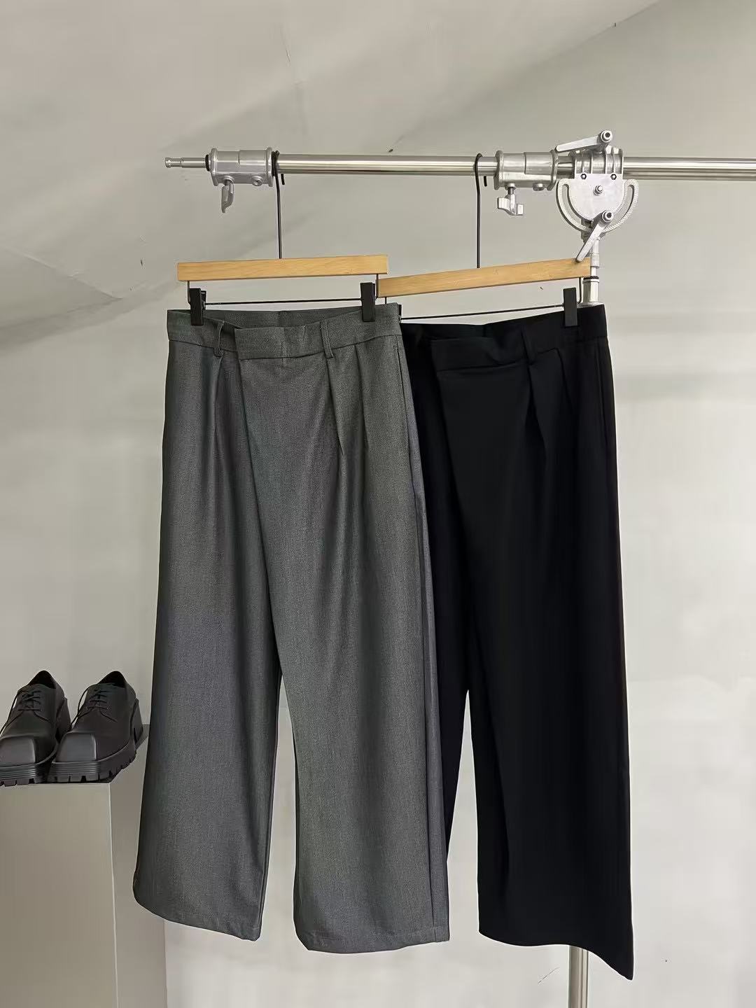 Soft-Tailored Wide-Leg Trousers
