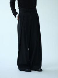 Wide-Leg Tailored Trousers