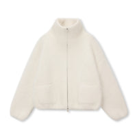 Hush Rabbit-Wool Zip Jacket