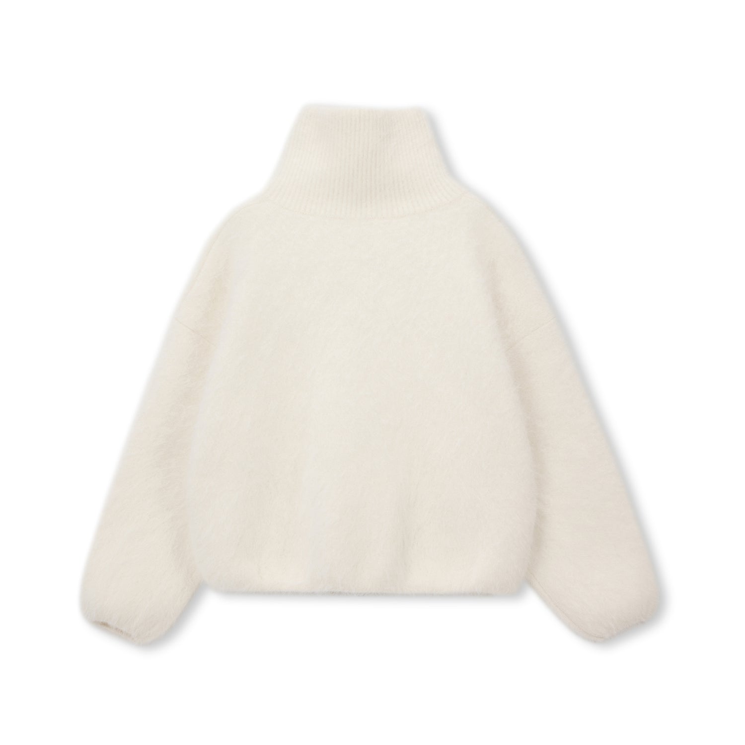 Brushed Specialty-Fiber Blend Zip-Up Knit Jacket