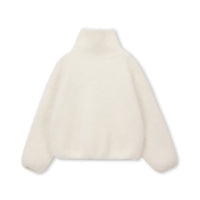 Brushed Specialty-Fiber Blend Zip-Up Knit Jacket