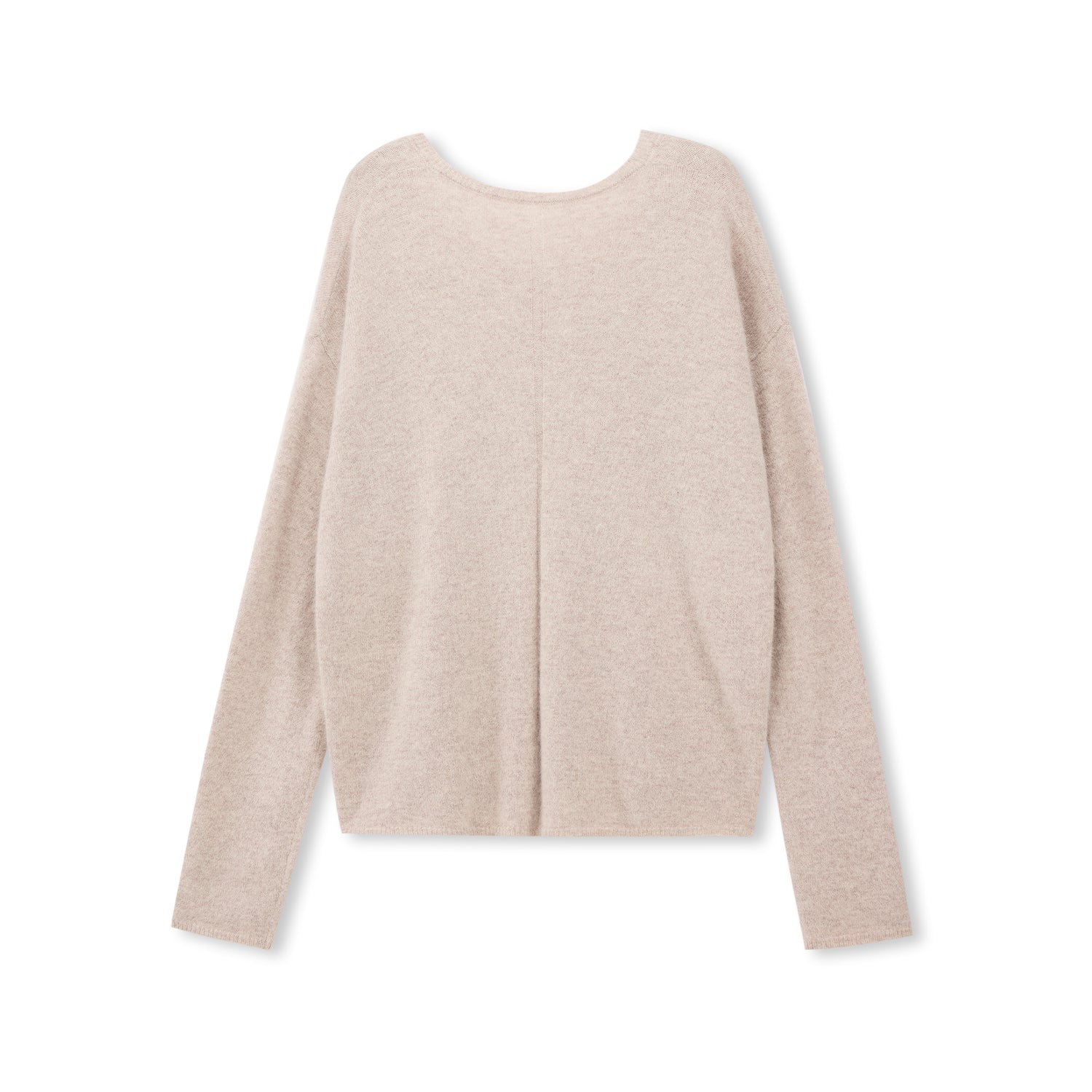 Brushed Wool-Blend V-Neck Sweater