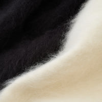 Brushed Belted Wool-Blend Knit Jacket