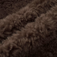 Shearling Button-Front Cropped Jacket
