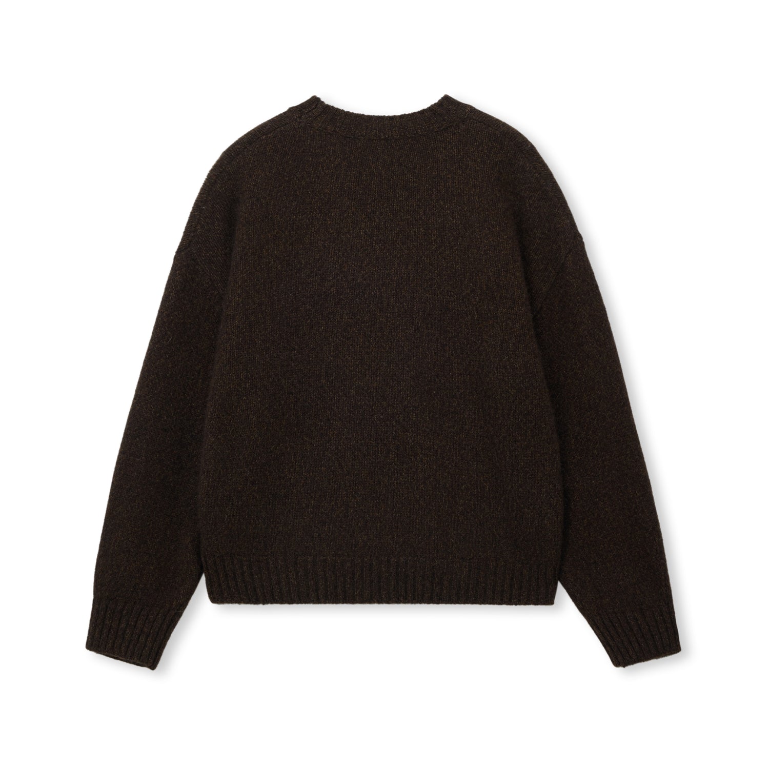 Brushed Wool-Blend Crewneck Sweater