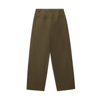 Tie-Waist Cotton-Blend Wide-Leg Pants
