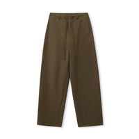 Tie-Waist Cotton-Blend Wide-Leg Pants
