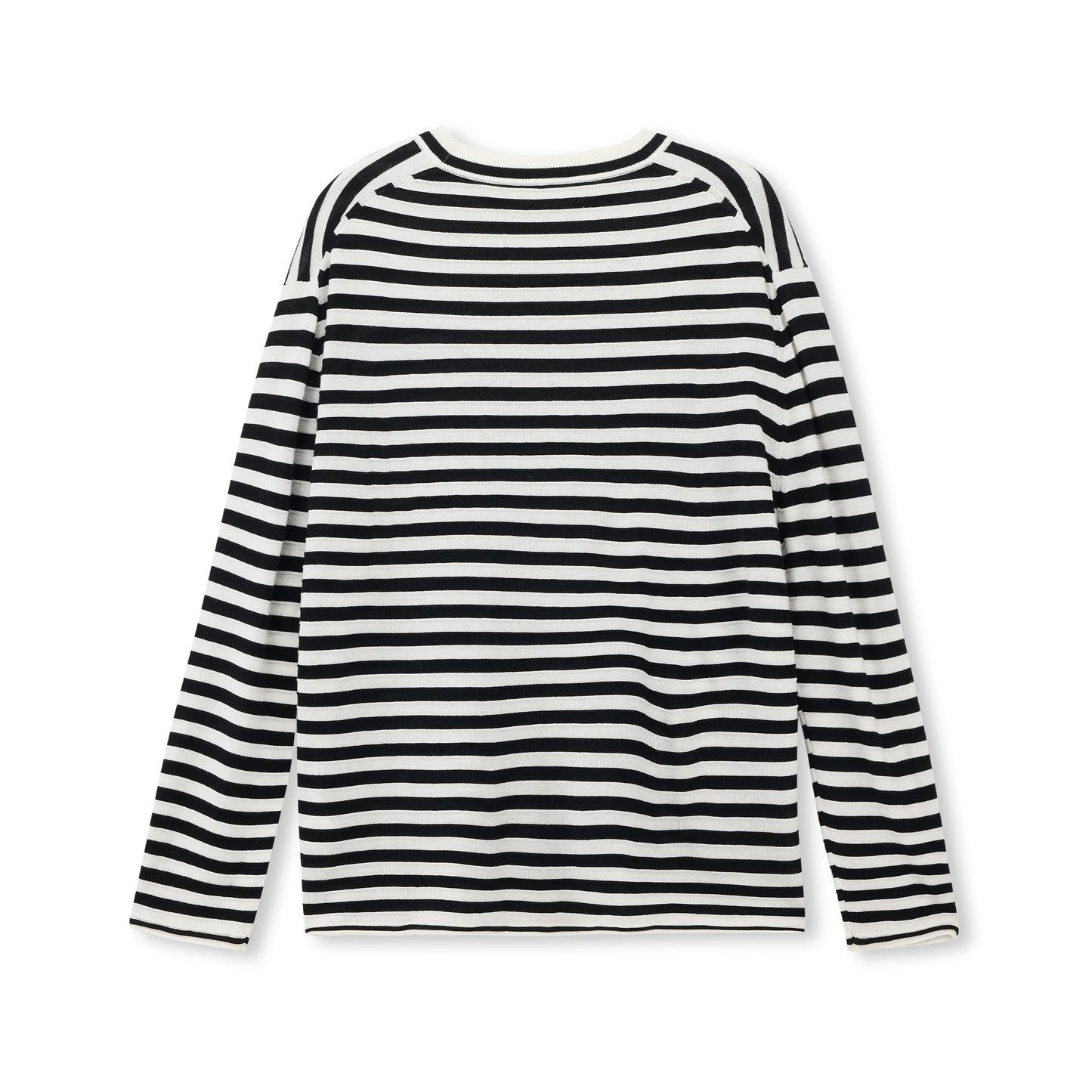 Stripe Silk-Blend Knit Sweater
