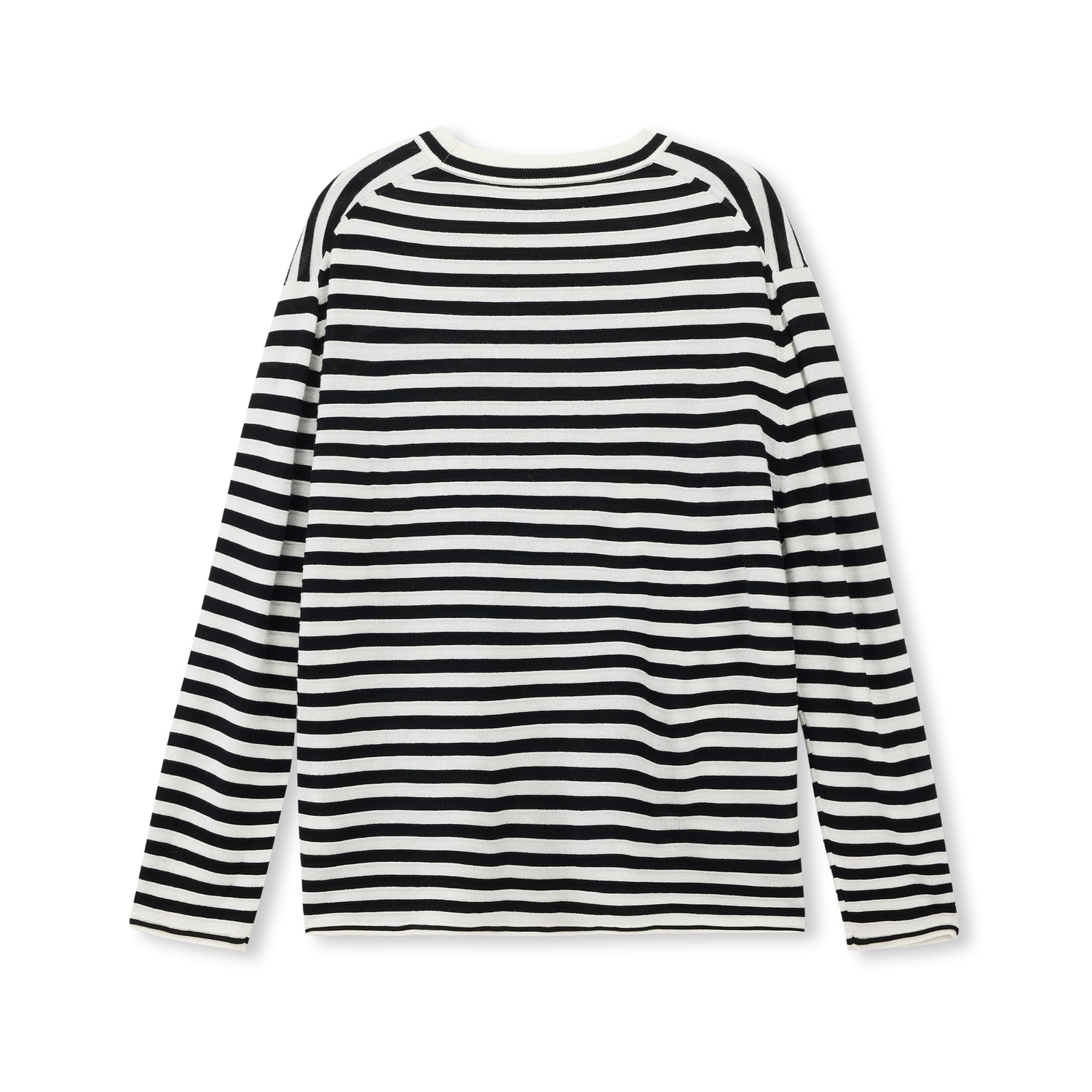 Stripe Silk-Blend Knit Sweater