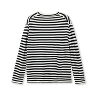 Stripe Silk-Blend Knit Sweater