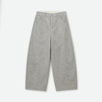 Clean-Seam Wide-Leg Wool-Blend Trousers