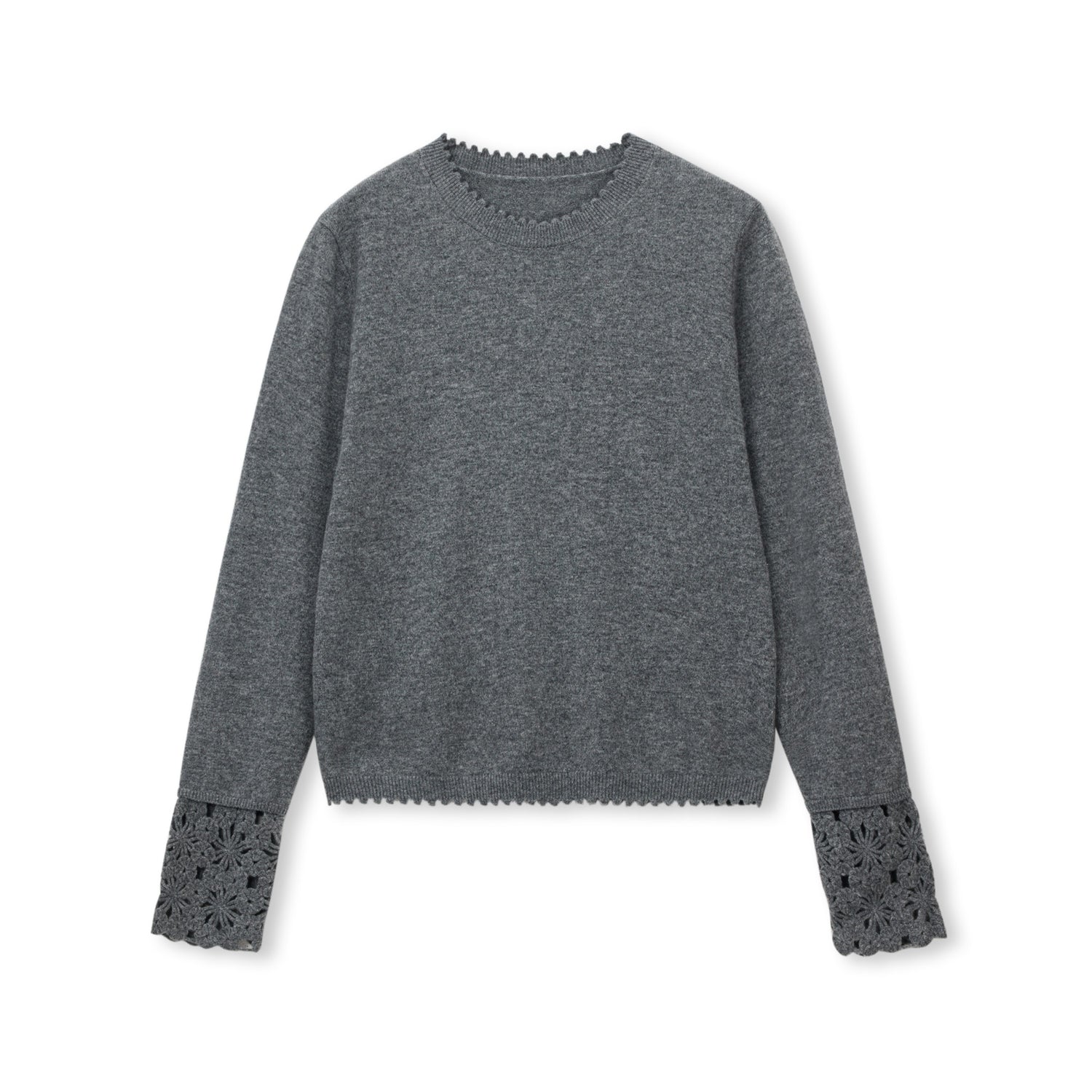 Fleur Edge Wool Crew