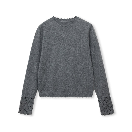 Fleur Edge Wool Crew