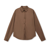 Plant-Fiber Blend Relaxed Long-Sleeve Shirt