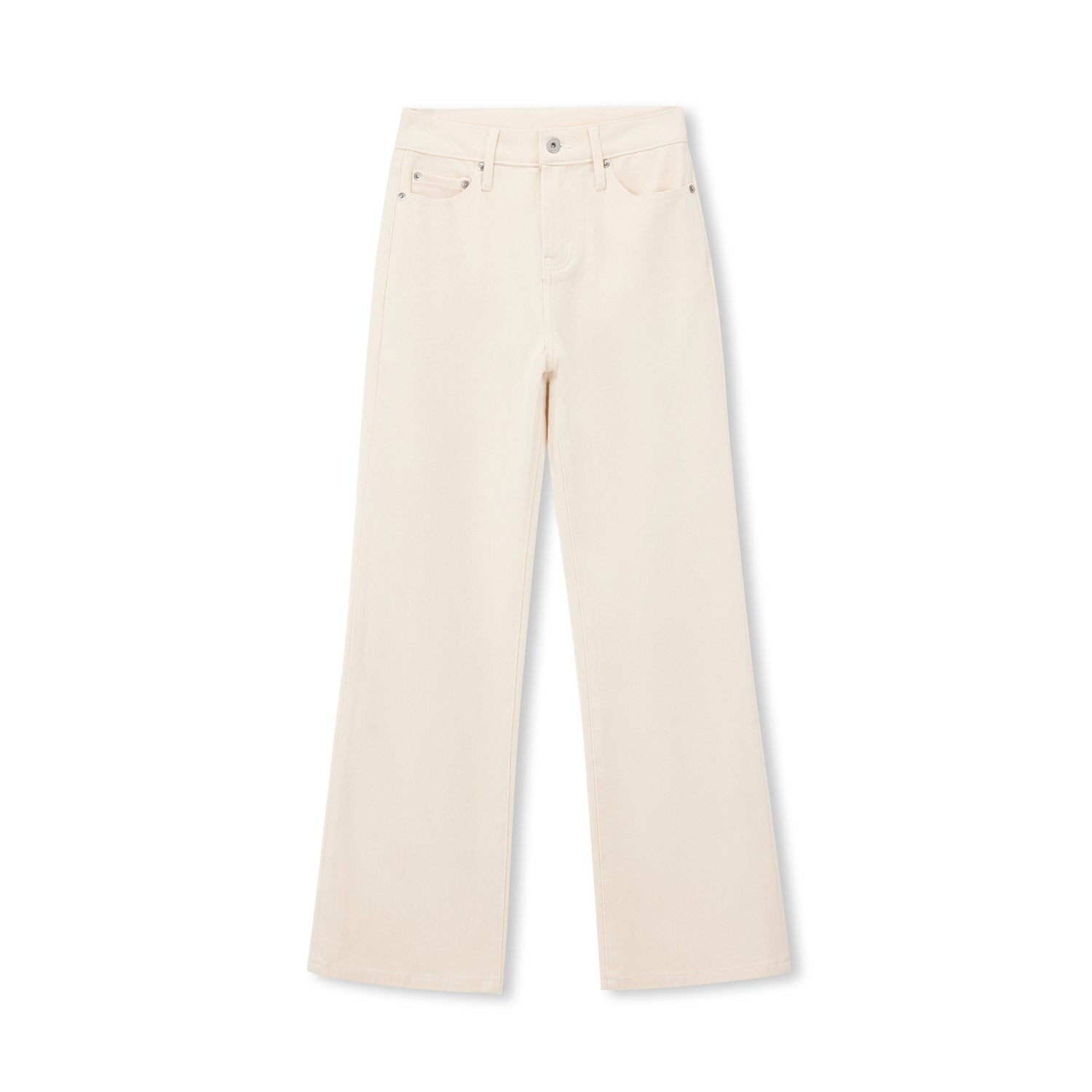 Clean High-Rise Straight-Leg Pants