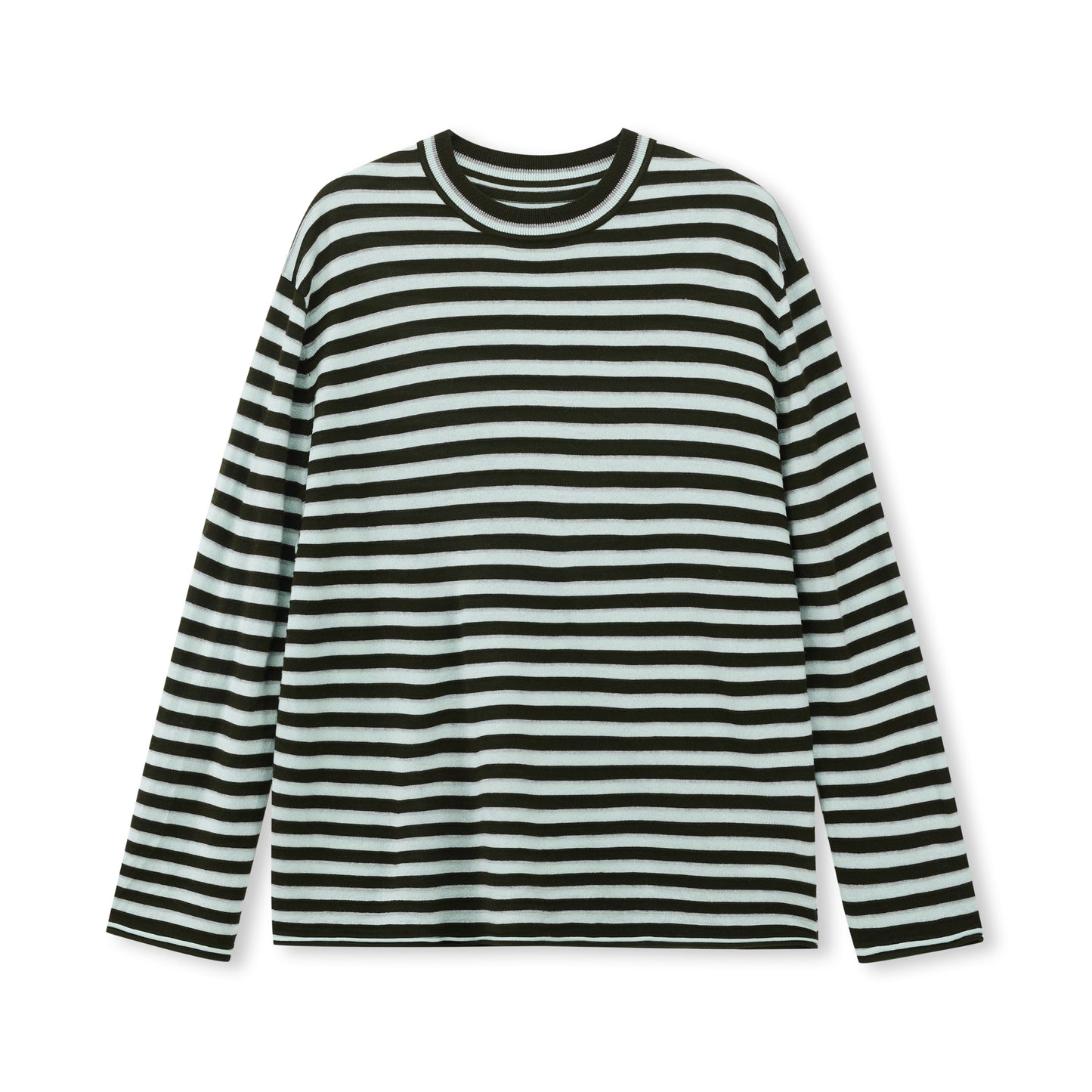 Stripe Silk-Blend Knit Sweater