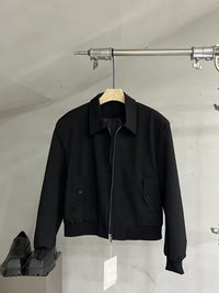 Zip-Up Utility Collar Jacket
