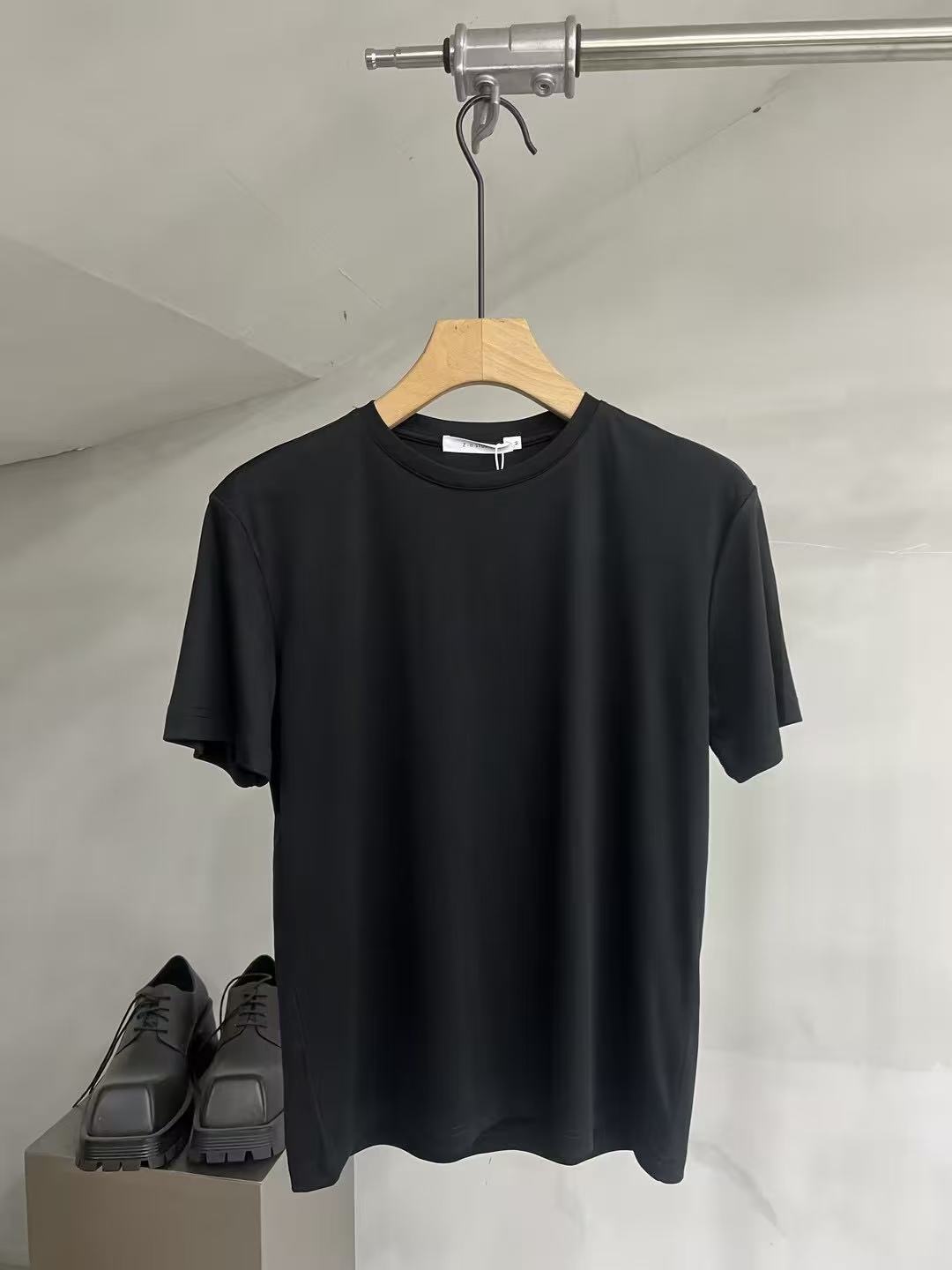Silky-Drape Essential Crewneck Tee