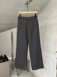 Relaxed Tailored Wide-Leg Trousers