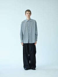 Monochrome Check Relaxed Shirt