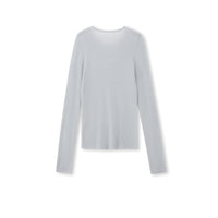 Fine-Gauge Cashmere-Silk Blend Scoopneck Knit Top