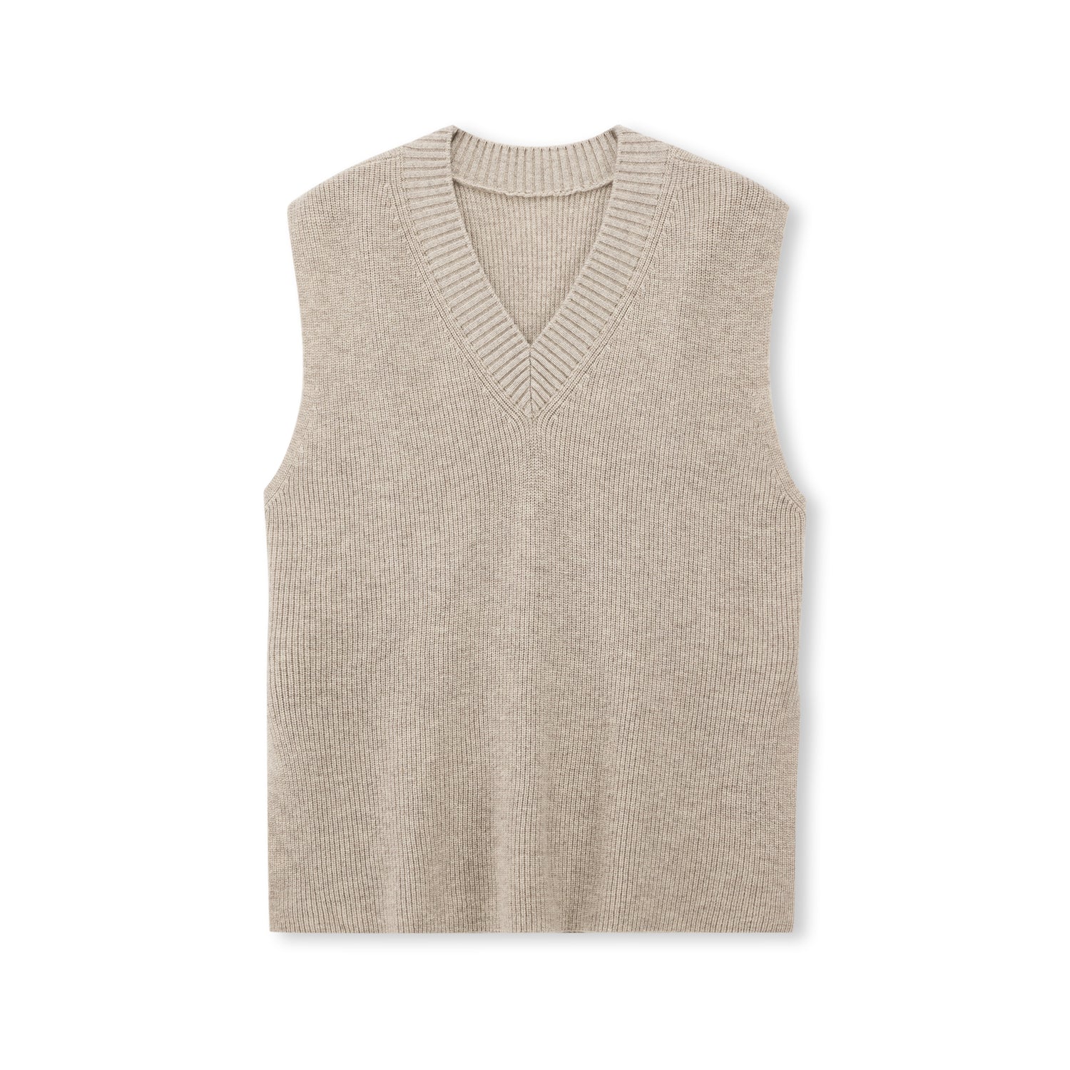Merino Wool V-Neck Sweater Vest