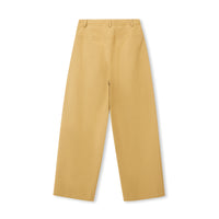 Tie-Waist Cotton-Blend Wide-Leg Pants