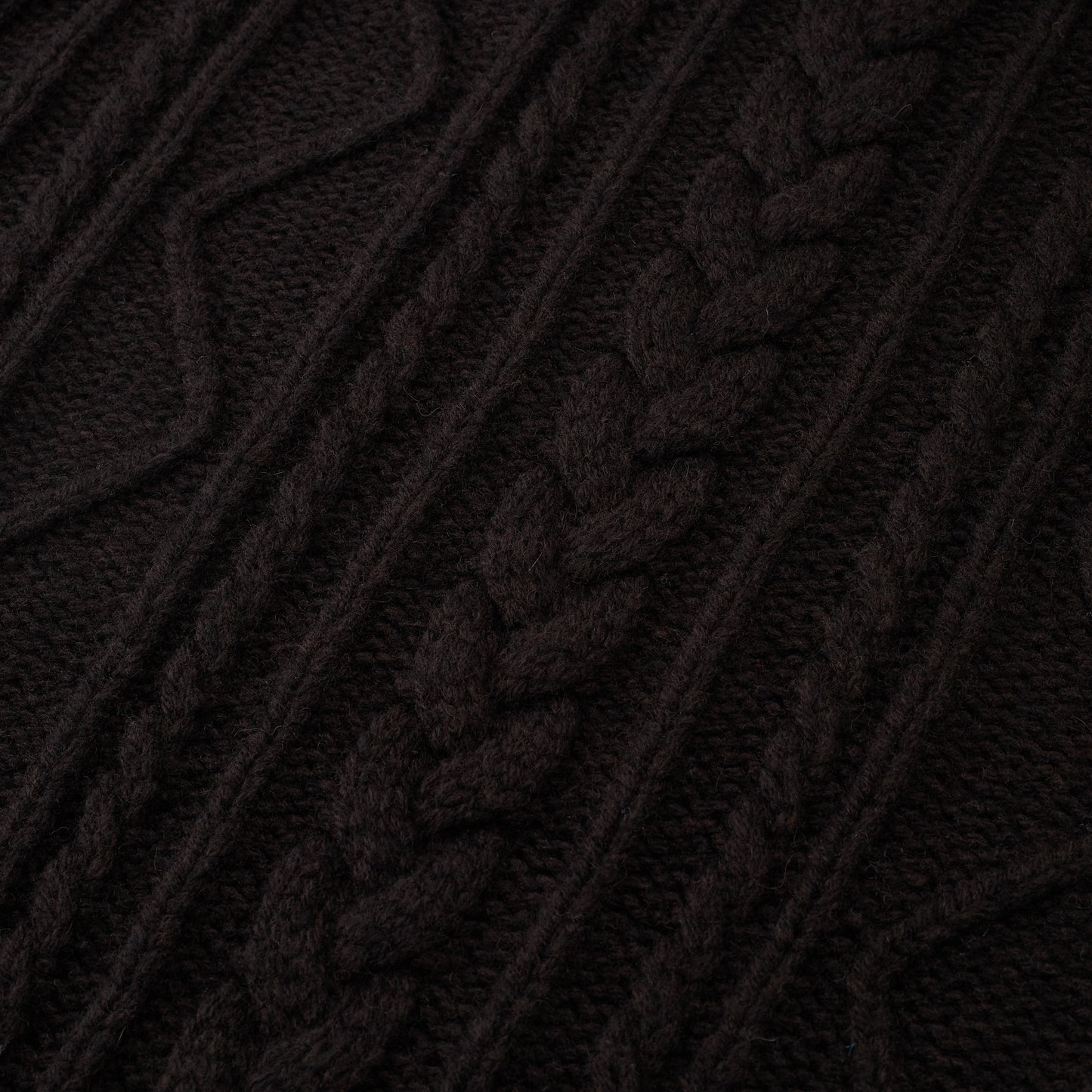 Side-Button Collared Cable-Knit Wool-Blend Sweater