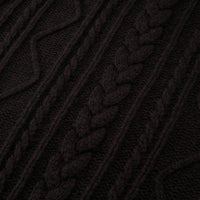 Side-Button Collared Cable-Knit Wool-Blend Sweater