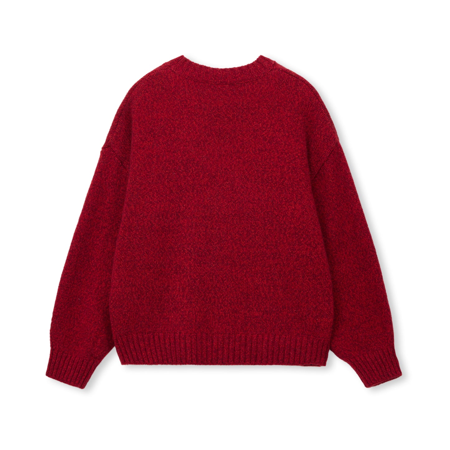 Brushed Wool-Blend Crewneck Sweater