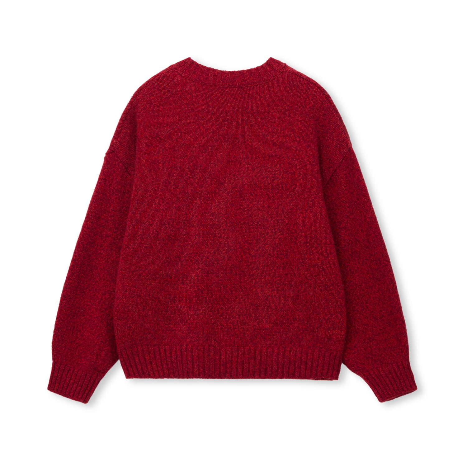 Brushed Wool-Blend Crewneck Sweater