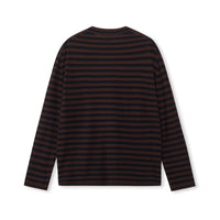 Stripe Silk-Blend Knit Sweater