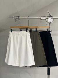 Side-Adjuster Bermuda Shorts