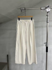 Relaxed Tailored Wide-Leg Trousers