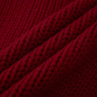 Scarf-Trim Wool Button Cardigan