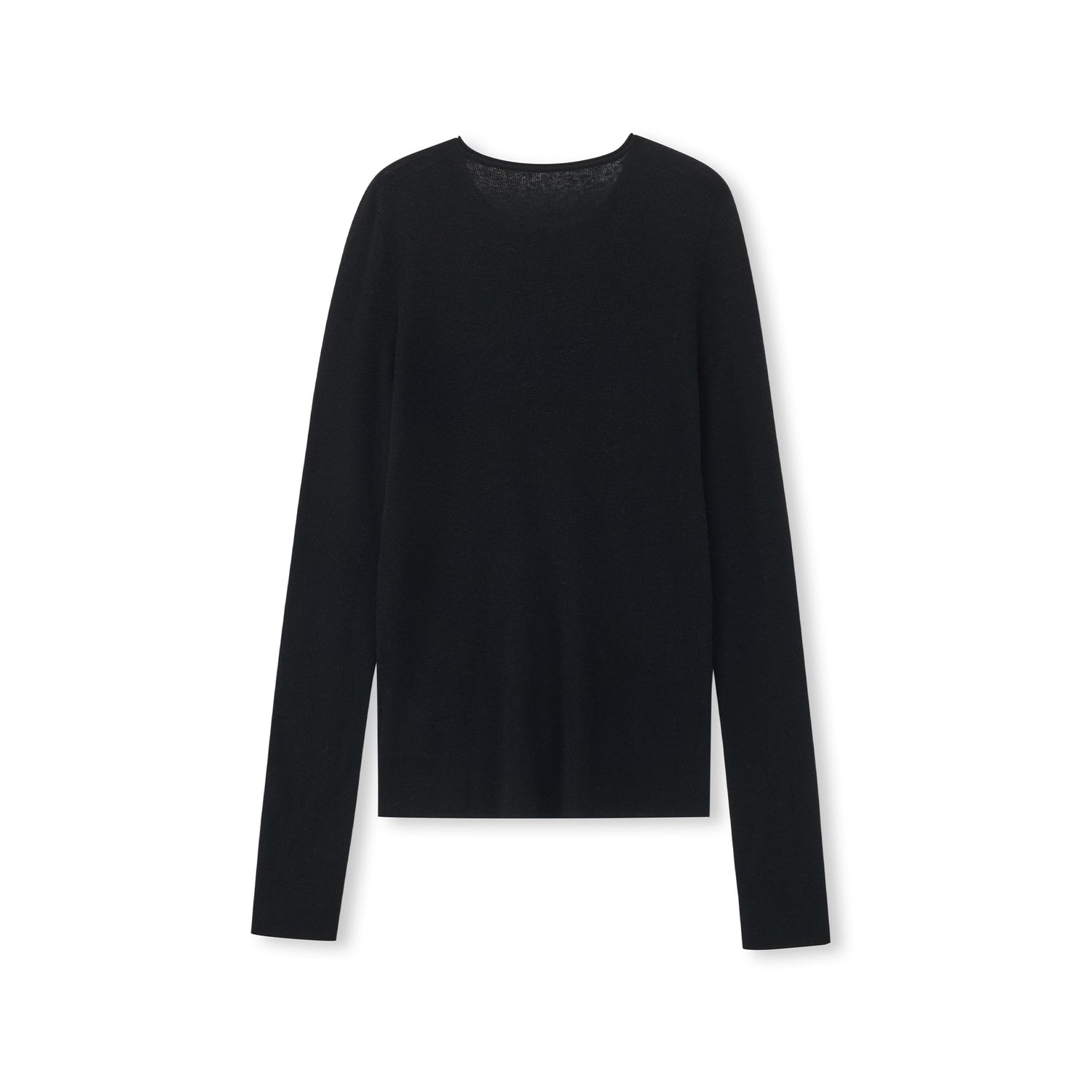 Fine-Gauge Cashmere-Silk Blend Scoopneck Knit Top