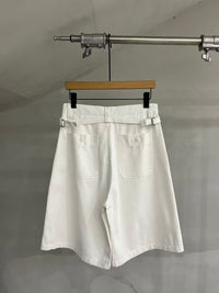 Side-Adjuster Bermuda Shorts